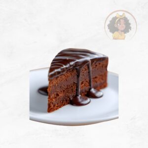 🥮 Bolo de Chocolate com Calda de Chocolate Veg - 200g